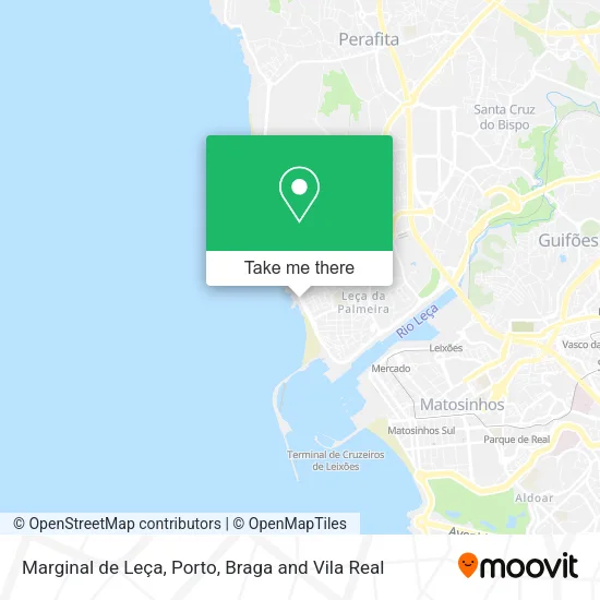 Marginal de Leça map