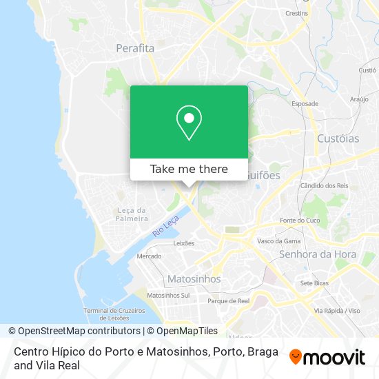 Centro Hípico do Porto e Matosinhos map