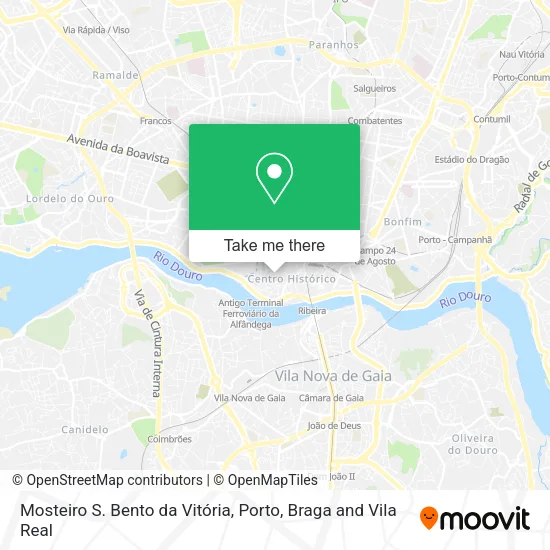 Mosteiro S. Bento da Vitória map