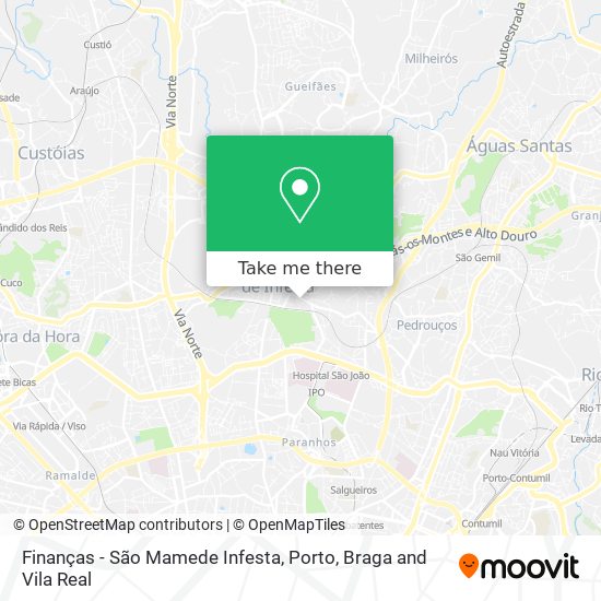 Finanças - São Mamede Infesta map