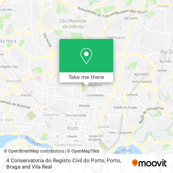 4 Conservatoria  do  Registo  Civil do  Porto map