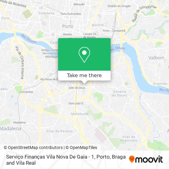 Serviço Finanças Vila Nova De Gaia - 1 map