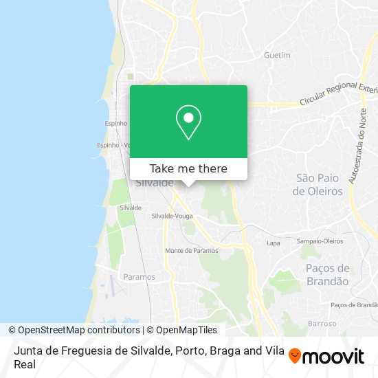 Junta de Freguesia de Silvalde map