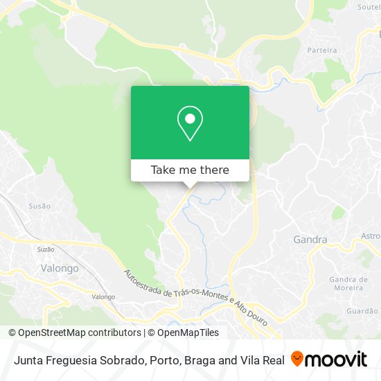 Junta Freguesia Sobrado map