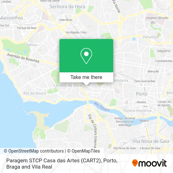 Paragem STCP Casa das Artes (CART2) map