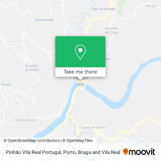 Pinhão Vila Real Portugal map