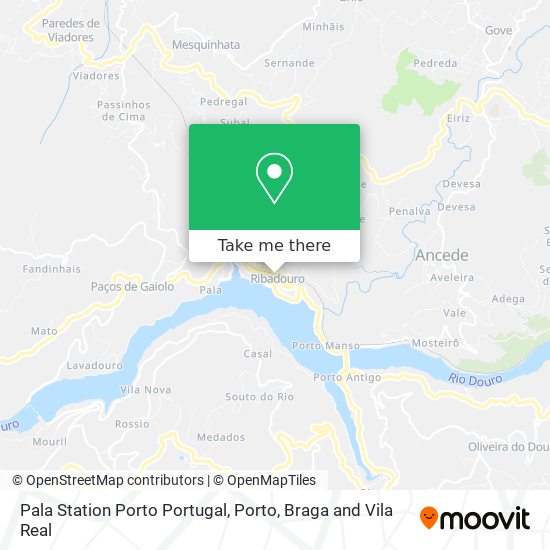 Pala Station Porto Portugal map
