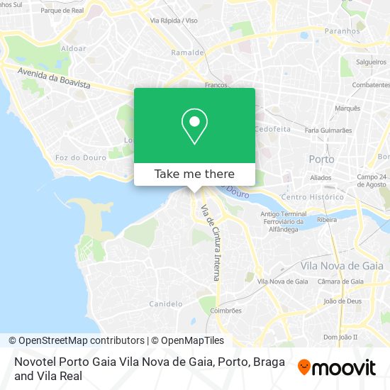 Novotel Porto Gaia Vila Nova de Gaia map