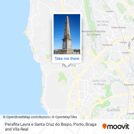 Perafita Lavra e Santa Cruz do Bispo map