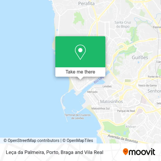 Leça da Palmeira map