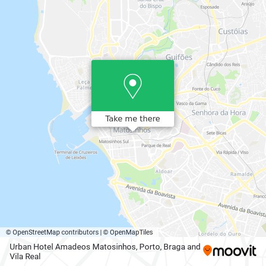 Urban Hotel Amadeos Matosinhos map