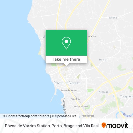 Póvoa de Varzim Station map
