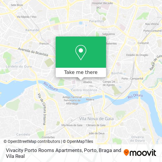 Vivacity Porto Rooms Apartments map