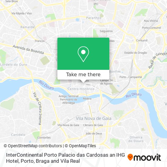 InterContinental Porto Palacio das Cardosas an IHG Hotel map