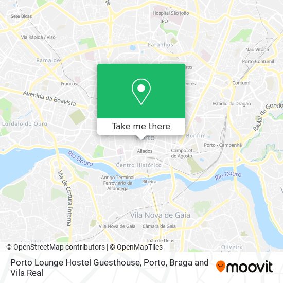 Porto Lounge Hostel Guesthouse map