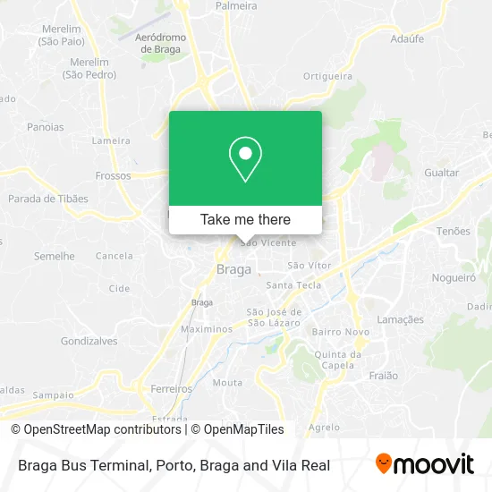 Braga Bus Terminal map