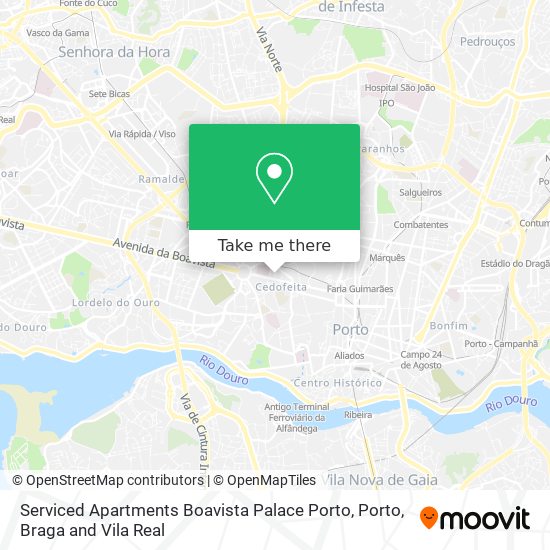 Serviced Apartments Boavista Palace Porto map