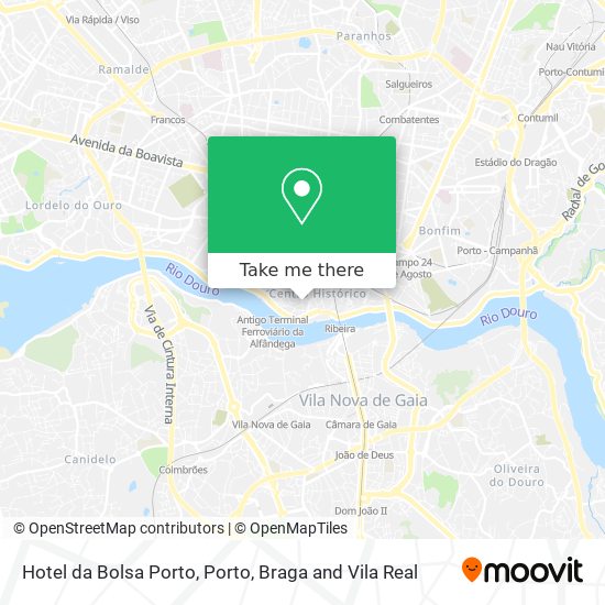 Hotel da Bolsa Porto map