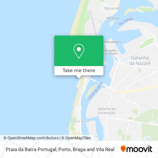 Praia da Barra Portugal map