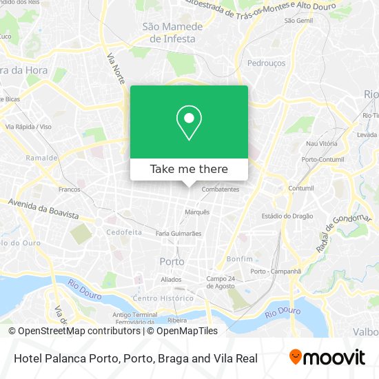 Hotel Palanca Porto map