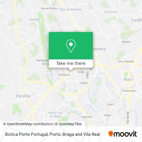 Botica Porto Portugal map