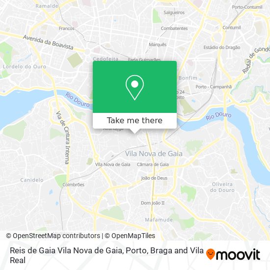 Reis de Gaia Vila Nova de Gaia map