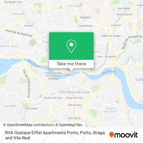 RVA Gustave Eiffel Apartments Porto map