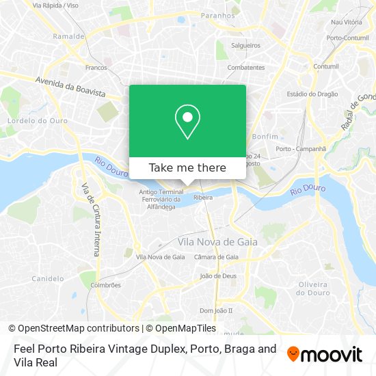 Feel Porto Ribeira Vintage Duplex mapa