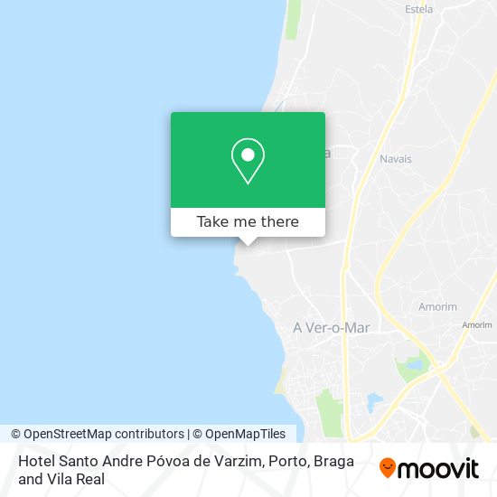 Hotel Santo Andre Póvoa de Varzim map