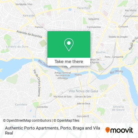 Authentic Porto Apartments map