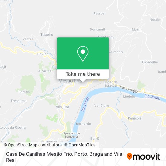 Casa De Canilhas Mesão Frio map