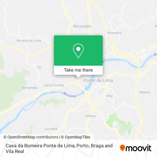 Casa da Romeira Ponte de Lima map