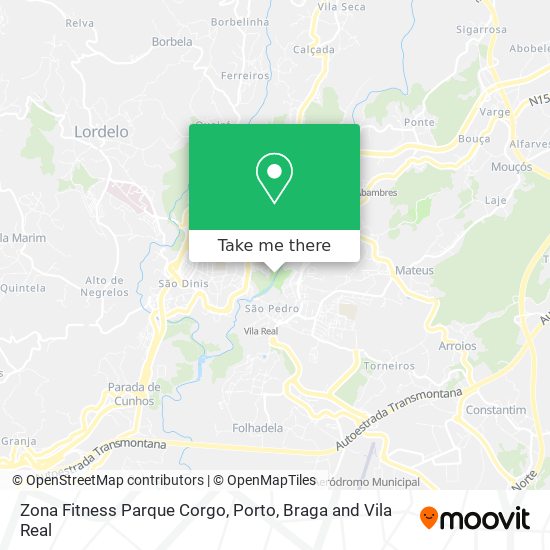 Zona Fitness Parque Corgo map