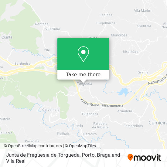 Junta de Freguesia de Torgueda mapa