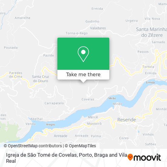 Igreja de São Tomé de Covelas map