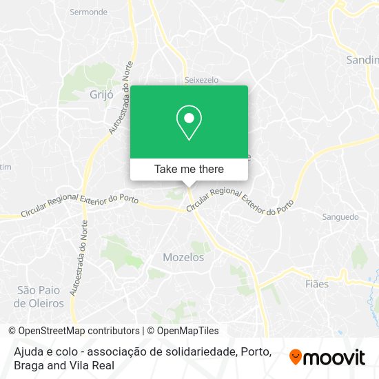 Ajuda e colo - associação de solidariedade map