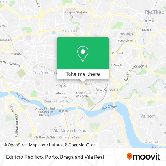 Edifício Pacífico mapa
