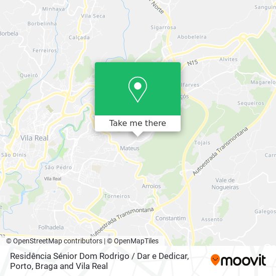 Residência Sénior Dom Rodrigo / Dar e Dedicar map
