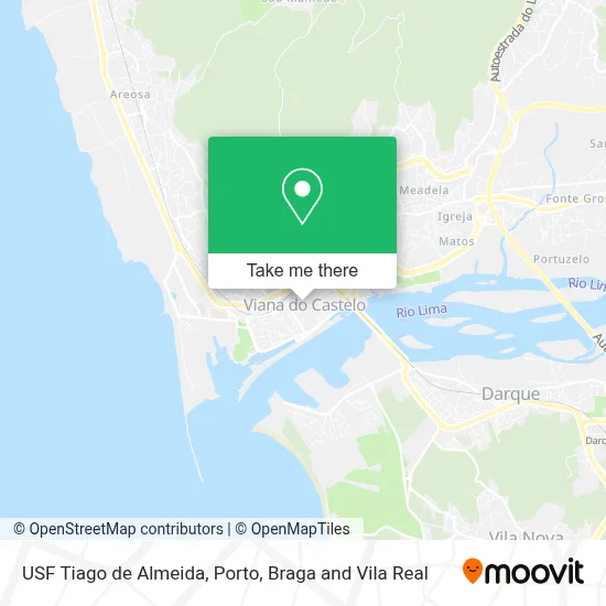 USF Tiago de Almeida map