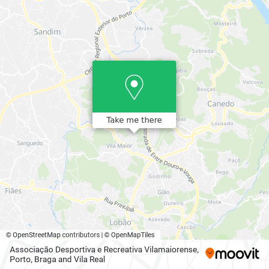 Associação Desportiva e Recreativa Vilamaiorense map