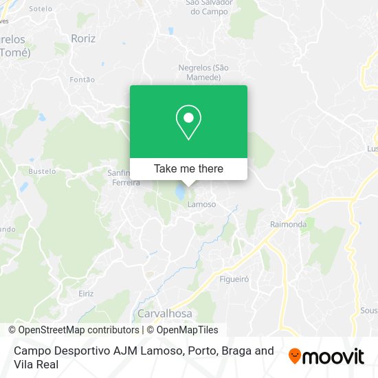 Campo Desportivo AJM Lamoso mapa