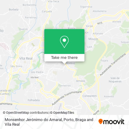 Monsenhor Jerónimo do Amaral map