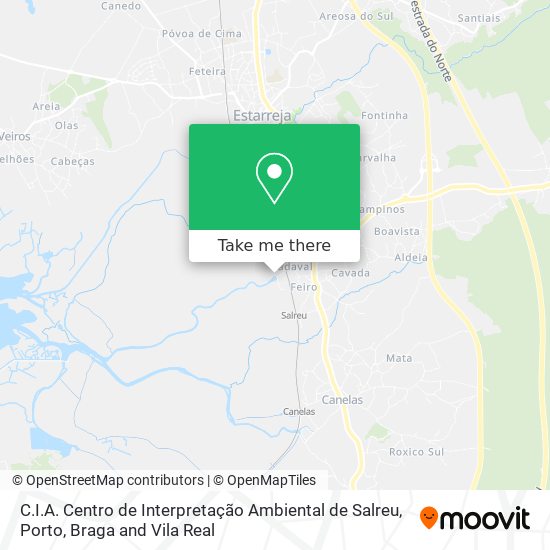 C.I.A. Centro de Interpretação Ambiental de Salreu map