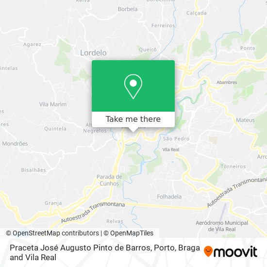 Praceta José Augusto Pinto de Barros map