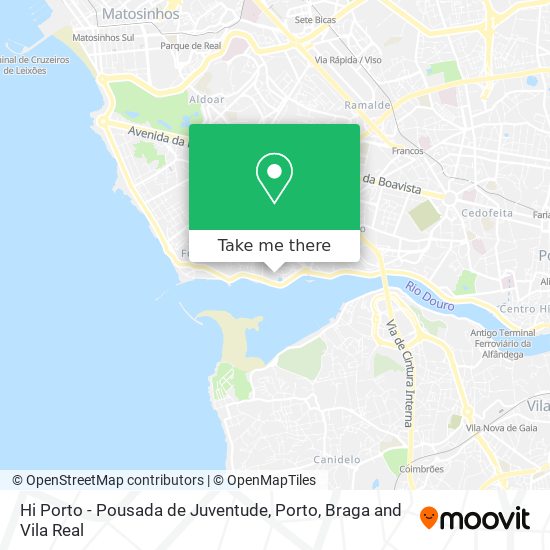 Hi Porto - Pousada de Juventude map