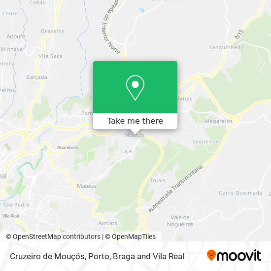 Cruzeiro de Mouçós map