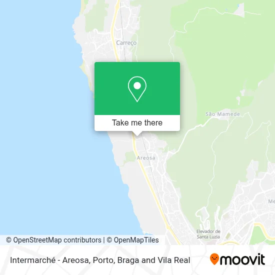 Intermarché - Areosa map