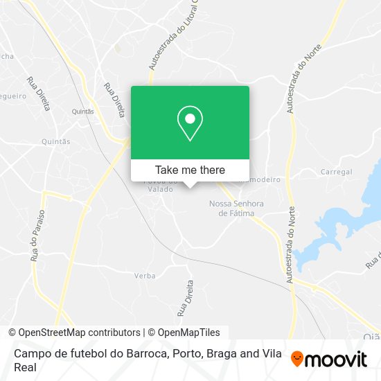 Campo  de futebol do Barroca map