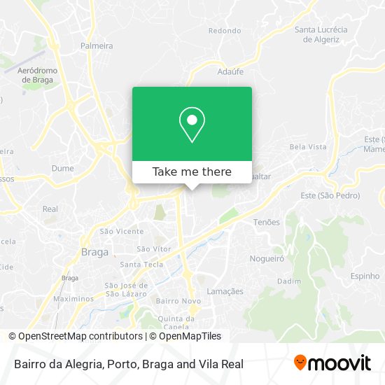 Bairro da Alegria mapa