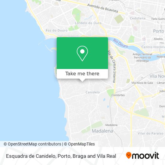 Esquadra de Canidelo map